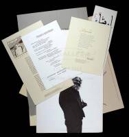 Poetry Broadsides. Large collection of printed broadsides of 20th Century American poets, some of which are signed, including some announcements of poetry readings primarily in California