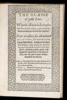 The Glasse of Godly Loue. Wherein all maried couples may learne their duties, each toward others, according to the holy Scriptures: Very necessary for all maryed men and women, that feare the Lorde...