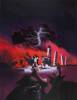 Original painting used for the cover art of Andre Norton&rsquo;s Three Against the Witch World, published by Ace Books (1978), framed