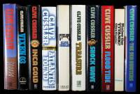 Lot of 10 books by Clive Cussler - All Inscribed