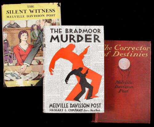 Lot of 3 First Editions by Melville Davisson Post