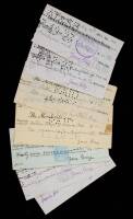 Lot of 16 Checks, signed by Zane Grey