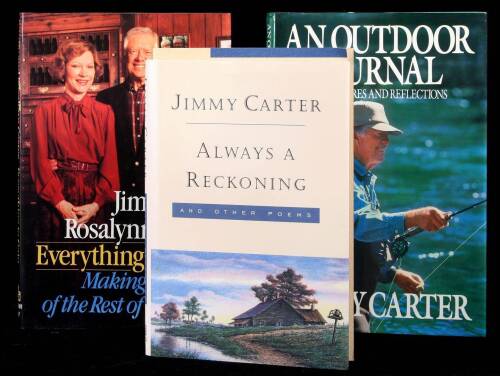 Three books signed by Jimmy and/or Rosalynn Carter