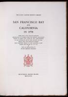 San Francisco Bay and California in 1776: Three Maps with Outline Sketches Reproduced in Facsimile from the Original Manuscript Drawn by Pedro Font, Chaplain and Cartographer to the Expedition Led by Juan Bautista de Ansa... With an Explanation by Irving 