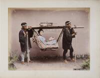 Album with 50 mounted hand-colored albumen photographs of Japan