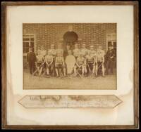 Albumen photograph of 1888 Toronto Lacrosse Team