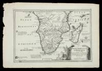 Partie Meridionale d'Afrique ou se Trouvent le Bassee Guin&eacute;e, la Cafrerie, le Monoemugi, le Zanguebar et l'Isle de Madagascar