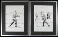 A pair of original paintings by V.S. Addison, signed, framed each