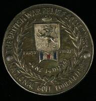 Award medal & souvenir token - The British War Relief Society National Golf Tournament, First Prize, June 14, 1941