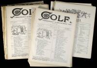 Golf: A Weekly Record of “Ye Royal and Auncient” Game – 68 issues