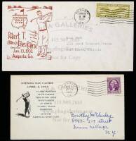 Two first-day issue Bobby Jones envelopes