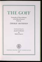 The Goff: Facsimiles of Three Editions of the Heroi-Comical Poem