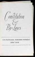 Constitution & By-Laws, San Francisco Business Women’s Golf Club