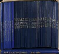 Lot of 28 volumes of U.S. Open & PGA Championship Official Annuals