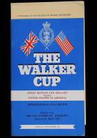 The Walker Cup, International Golf Match, May 1971, Official Programme, plus supplement Draw Sheet