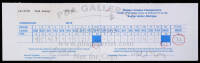 Original scorecard for the 1993 Western Amateur Championship for Todd Demsey, signed by scorer Tiger Woods