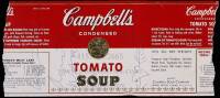 Autographed Campbell's Soup label