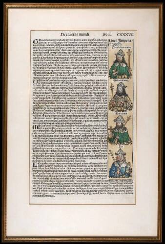 Original leaf from the Nuremberg Chronicle