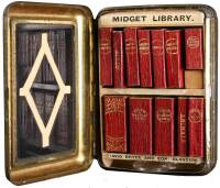 Midget Library with 11 miniature books