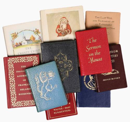Lot of approximately 30 miniature books published by J. Achille St. Onge