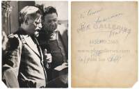 Signed photograph of Leon Trotsky and Diego Rivera