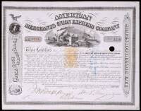 Stock Certificate, signed by William Fargo