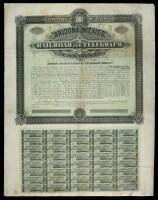 First Mortgage Bond Certificate for the Arizona and Mexico Railroad and Telegraph Company