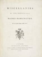 Miscellanies by the Honourable Daines Barrington.