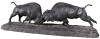 Bronze of two Buffalo