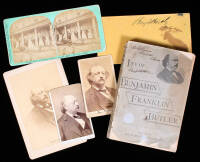 Archive of 4 photographs, a free frank envelope, and a biography of General Benjamin Franklin Butler