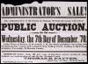 Two 19th Century Auction Notices