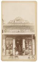 CDV of J. Bauer Tobacco & Cigars, Sacramento, CA