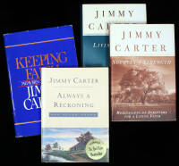 Four books by Jimmy Carter - 3 with signed bookplates, 1 inscribed