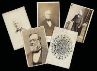 Lot of 5 cartes-de-visite of Union soldiers or politicians