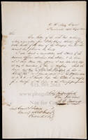 Autograph Letter, signed