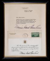 Typed Letter, Signed