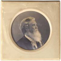 Bas-relief photograph portrait of Thomas Hill
