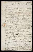 Autograph letter regarding Andrew Jackson, etc.