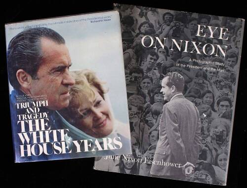 Two books on Nixon signed by the Nixon family