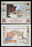 Two color posters illustrated and signed by Jan Brett