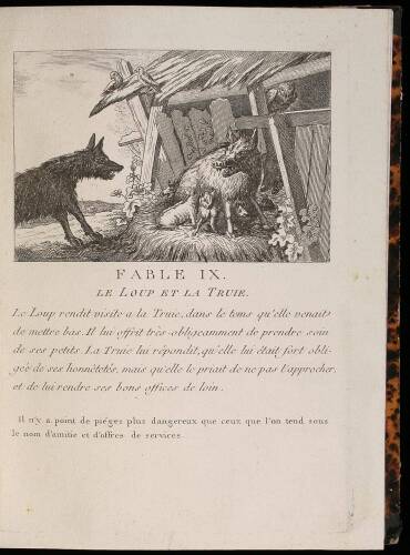 Fables D'&Eacute;sope, Represent&eacute;e en Figures Avec les Explications et les Principaux Traits de sa Vie. Grav&eacute;e par les Meilleurs Artistes, Pour Seroir &agrave; l'Education des Enfans de deux sexes.