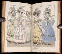 59 hand-colored engravings from Townsend's Monthly Selection of Parisian Costumes...