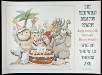 Let the Wild Rumpus Start! Happy twenty-fifth birthday to Maurice Sendak's Where the Wild Things Are - poster signed by Sendak