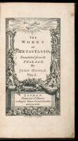 The Works of Metastasio; Translated from the Italian by John Hoole