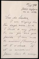 Autograph Letter signed by Ouspensky, to a Mr. Lawton