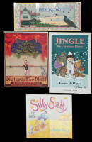 Collection of eight color posters for books, signed by their illustrators - plus three unsigned posters