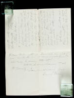 Autograph Letter Signed - 1890 John Muir Friend who Painted Emperor Norton