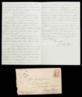 Autograph Letter Signed - 1865 Civil War Engraver of both Union And Confederate Postage Stamps