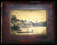 Album with 50 mounted hand-colored albumen photographs of Japan