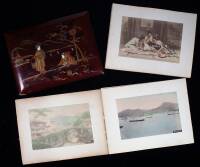 Album with 22 mounted hand-colored albumen photographs of Japan